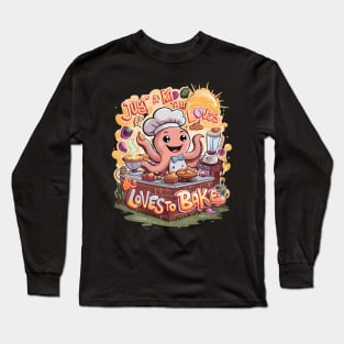 Culinary Cephalopod: Octopus Cooking Delight Long Sleeve T-Shirt